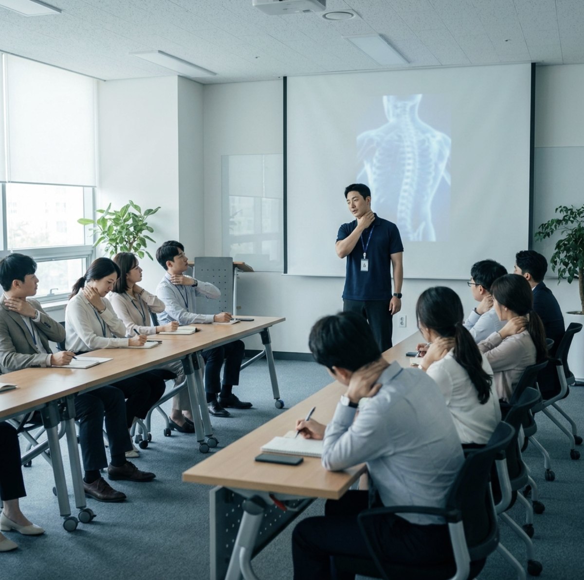 PNP WORK 근골격계 예방 강의 현장