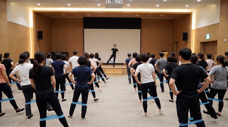 소도구 활용 운동 · 밴드 운동 실습 현장